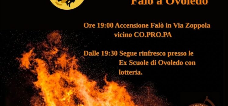 Falo di Ovoledo di Zoppola  il 5 gennaio 2025 alle 19:00