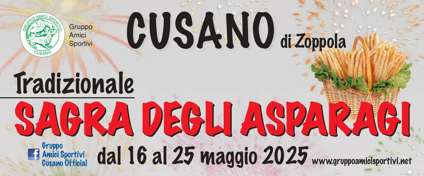 Sagra degli Asparagi a Cusano di Zoppola – 18-25 maggio 2025